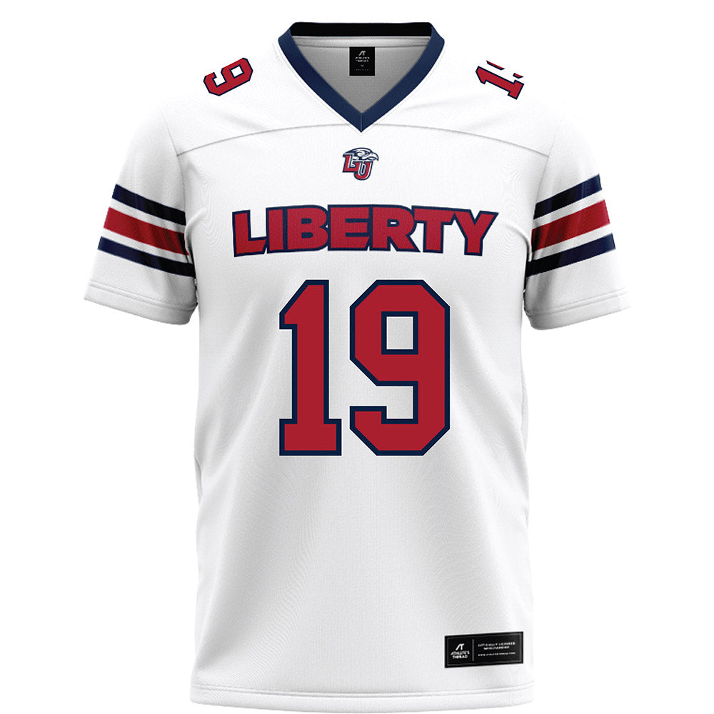 Liberty - NCAA Football : Jayden Whaley - White Football Jersey-0