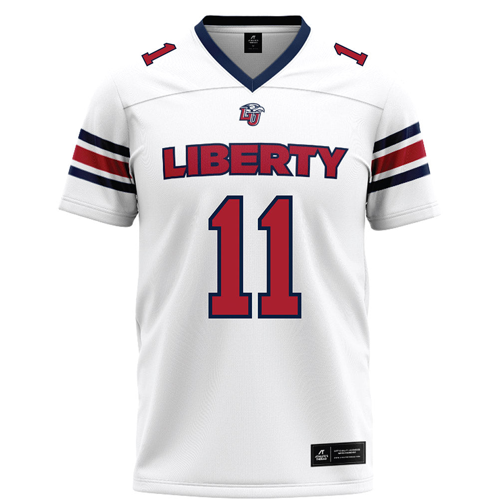 Liberty - NCAA Football : Derrell Farrar - White Football Jersey-0