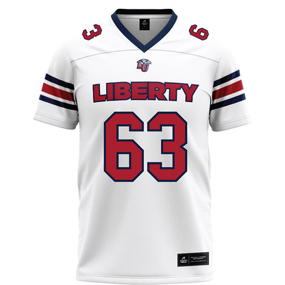 Liberty - NCAA Football : Daniel Schiffert - White Football Jersey-0