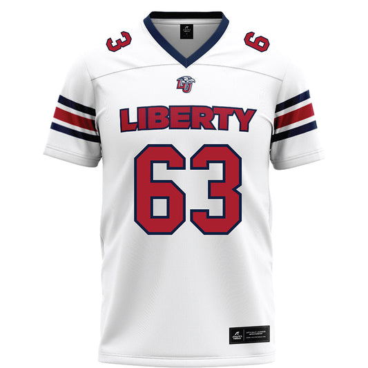 Liberty - NCAA Football : Daniel Schiffert - White Football Jersey-0