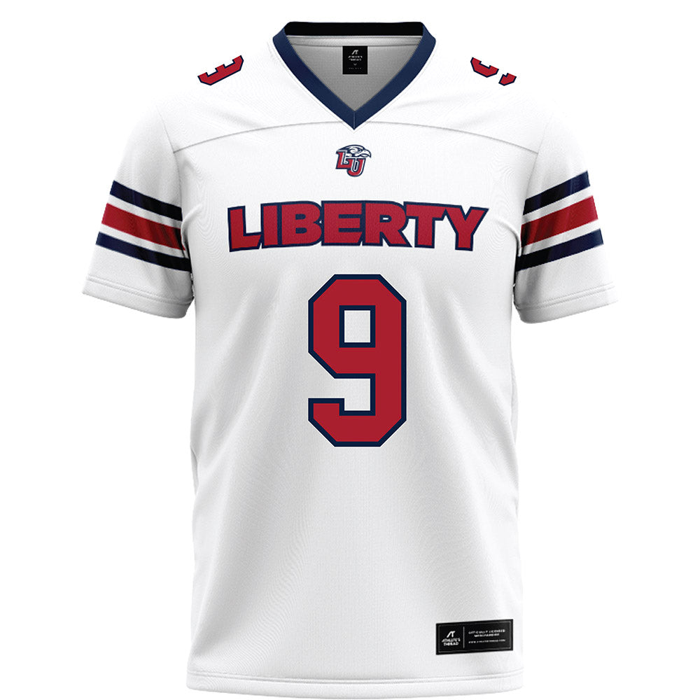 Liberty - NCAA Football : Deuce Spurlock - White Football Jersey-0