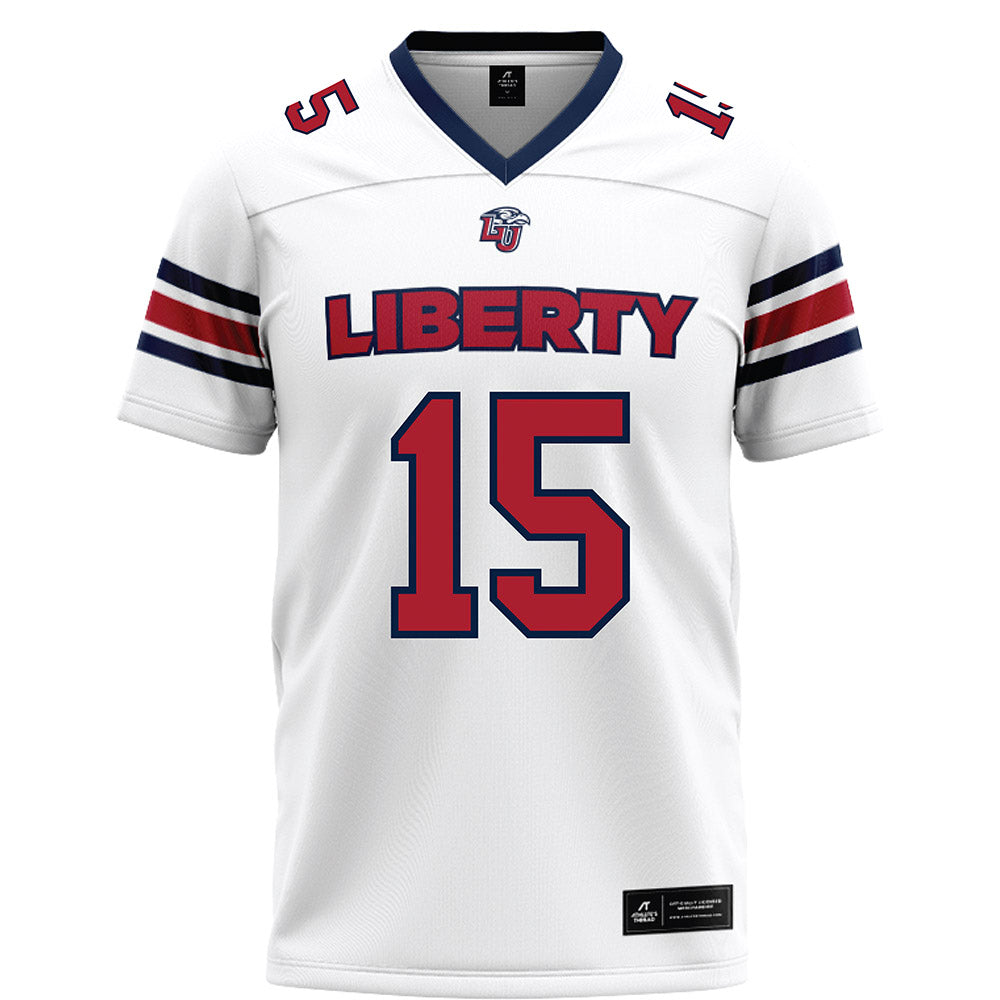 Liberty - NCAA Football : Ethan Vasko - White Football Jersey-0