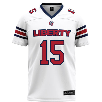 Liberty - NCAA Football : Ethan Vasko - White Football Jersey-0
