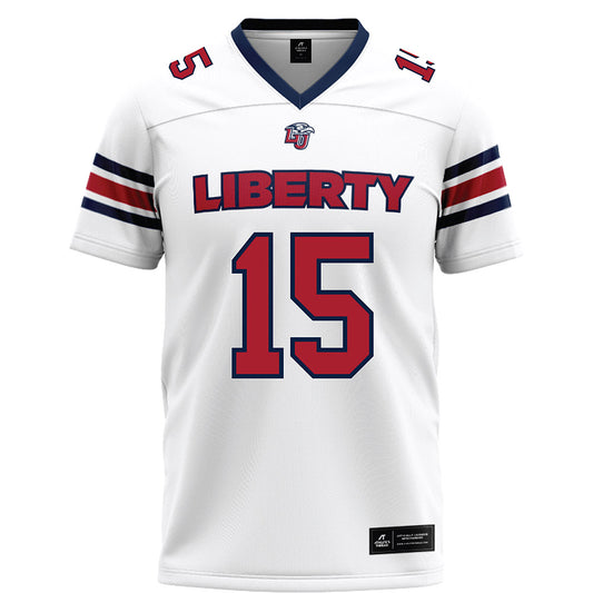 Liberty - NCAA Football : Ethan Vasko - White Football Jersey-0