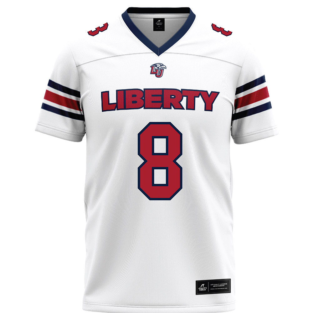 Liberty - NCAA Football : Nasir Newkirk - White Premium Football Jersey-0