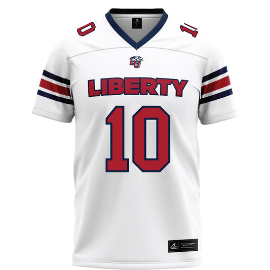 Liberty - NCAA Football : Jon Monteiro - White Football Jersey-0