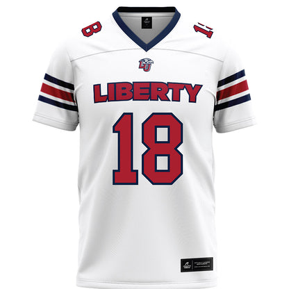 Liberty - NCAA Football : Jachin Davis - White Premium Football Jersey-0