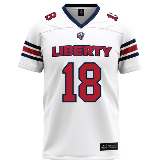 Liberty - NCAA Football : Jachin Davis - White Premium Football Jersey-0