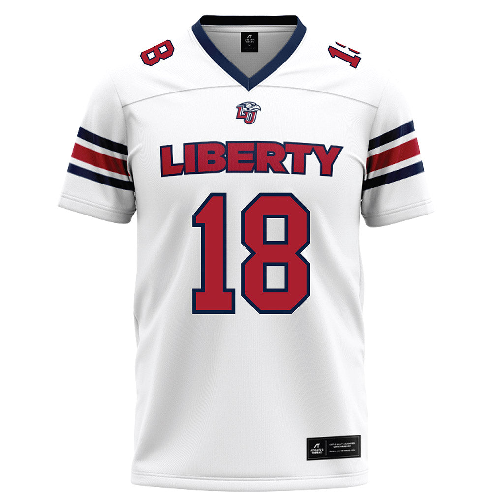 Liberty - NCAA Football : Jachin Davis - White Football Jersey-0