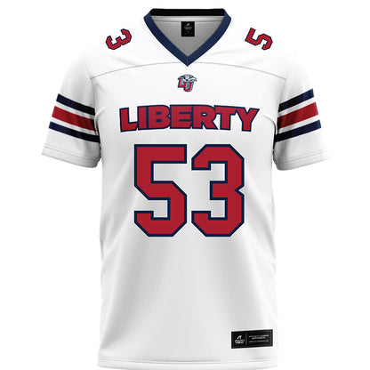 Liberty - NCAA Football : Alex Birchmeier - White Premium Football Jersey-0