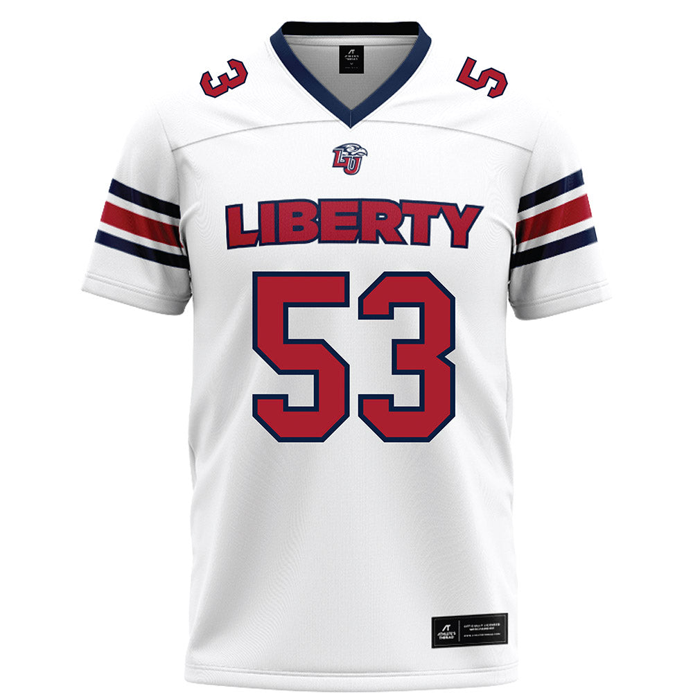 Liberty - NCAA Football : Alex Birchmeier - White Football Jersey-0