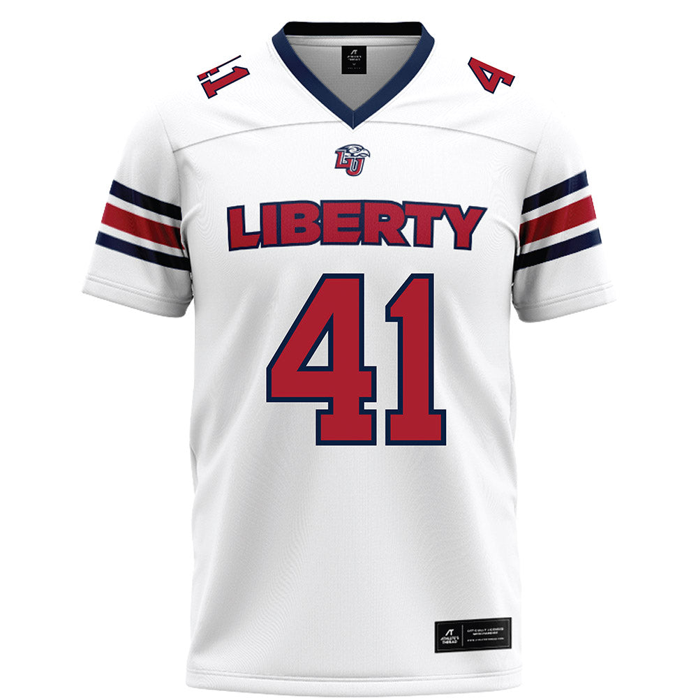 Liberty - NCAA Football : Greg Rivera - White Football Jersey-0
