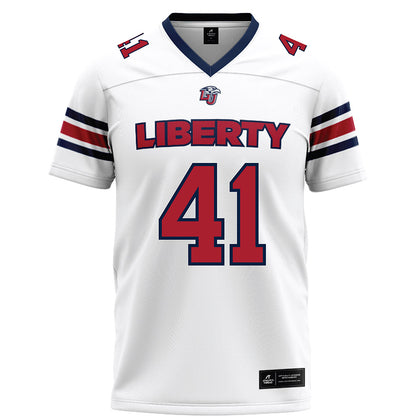 Liberty - NCAA Football : Greg Rivera - White Football Jersey-0