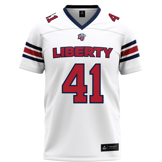 Liberty - NCAA Football : Greg Rivera - White Football Jersey-0