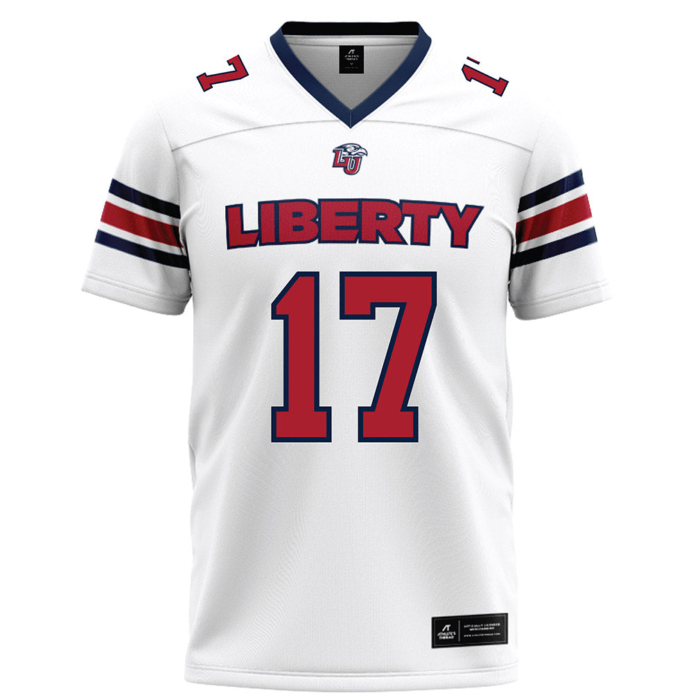 Liberty - NCAA Football : Jayden Davis - White Football Jersey-0