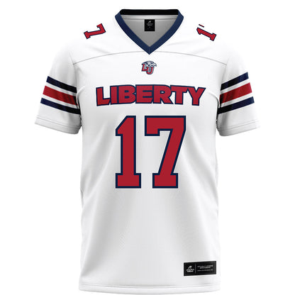 Liberty - NCAA Football : Jayden Davis - White Football Jersey-0