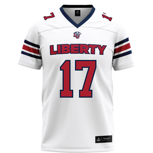 Liberty - NCAA Football : Jayden Davis - White Football Jersey-0