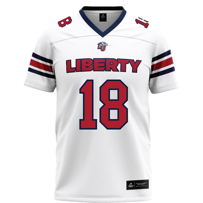 Liberty - NCAA Football : Aaron Hester - White Football Jersey-0