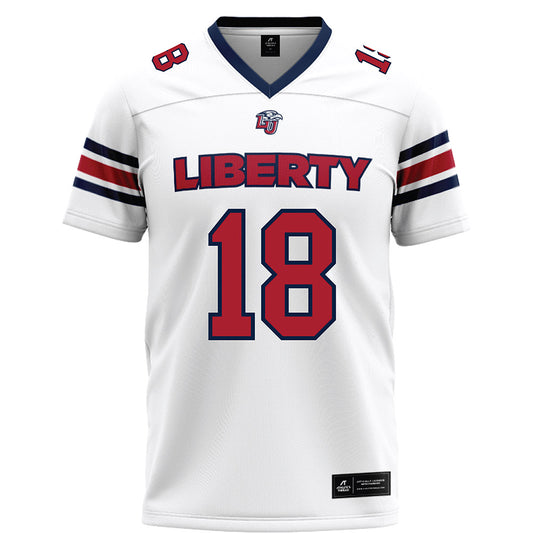 Liberty - NCAA Football : Aaron Hester - White Football Jersey-0