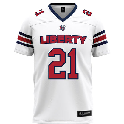 Liberty - NCAA Football : Ashton McShane - White Premium Football Jersey-0