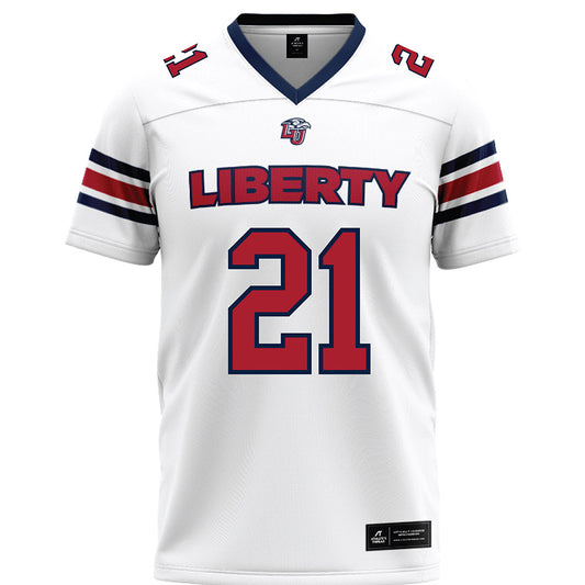 Liberty - NCAA Football : Ashton McShane - White Premium Football Jersey-0