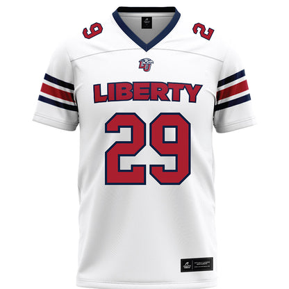 Liberty - NCAA Football : Justin Marshall - White Premium Football Jersey-0