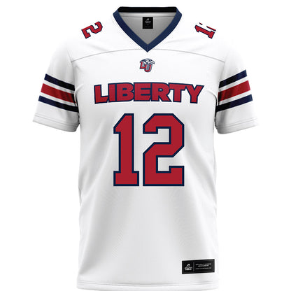 Liberty - NCAA Football : Prince Cottonham - White Premium Football Jersey-0