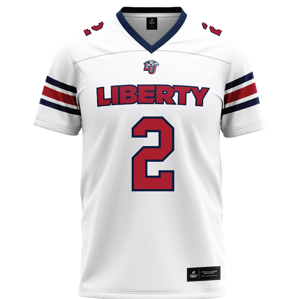 Liberty - NCAA Football : Jiquavious Marshall - White Premium Football Jersey-0