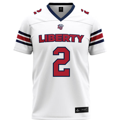 Liberty - NCAA Football : Jiquavious Marshall - White Premium Football Jersey-0