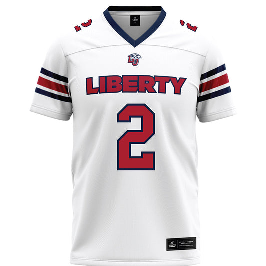 Liberty - NCAA Football : Jiquavious Marshall - White Premium Football Jersey-0