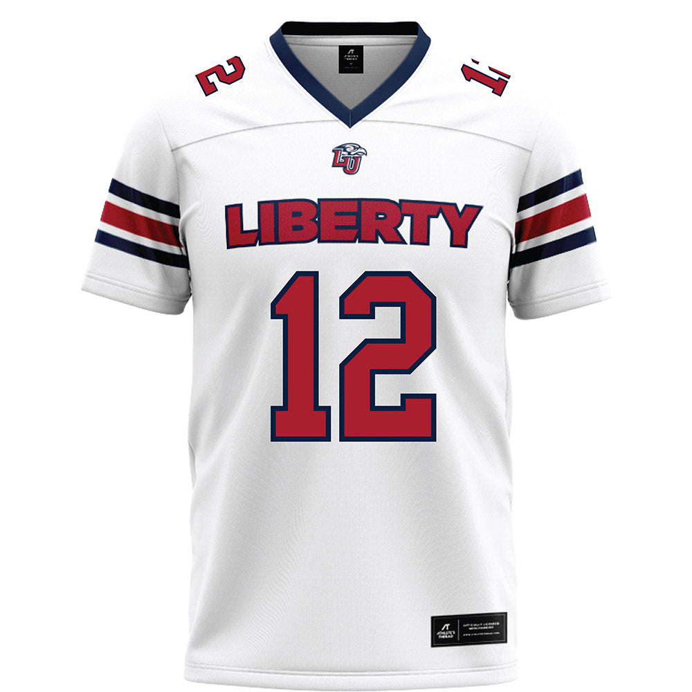 Liberty - NCAA Football : Prince Cottonham - White Football Jersey-0