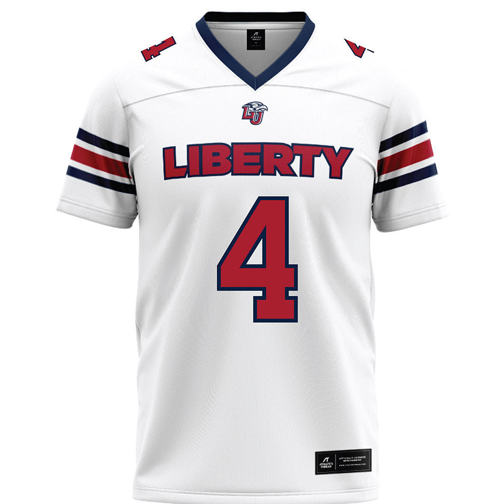 Liberty - NCAA Football : Kam Davis - White Premium Football Jersey-0