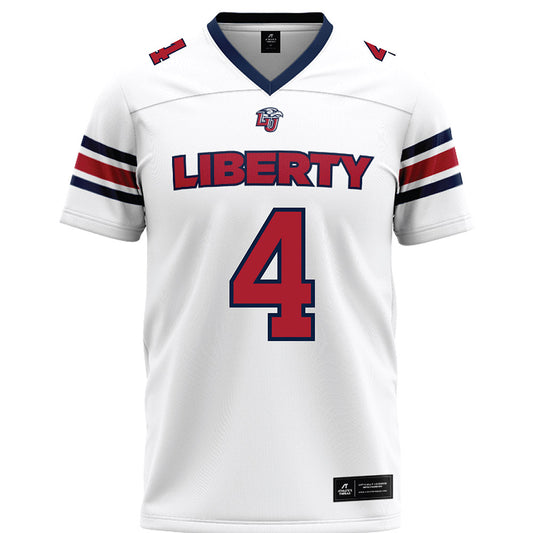 Liberty - NCAA Football : Kam Davis - White Premium Football Jersey-0