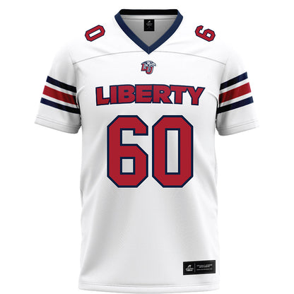 Liberty - NCAA Football : Joep Engbers - White Football Jersey-0