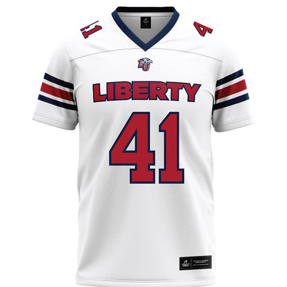 Liberty - NCAA Football : Greg Rivera - White Premium Football Jersey-0