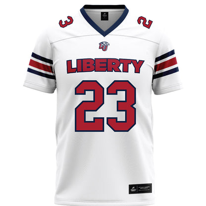 Liberty - NCAA Football : Myke Gunn - White Premium Football Jersey-0