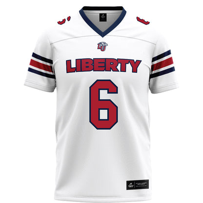 Liberty - NCAA Football : Kanye Udoh - White Football Jersey-0