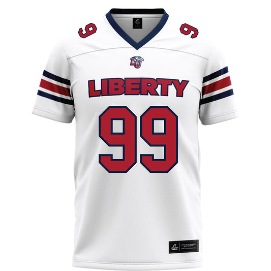 Liberty - NCAA Football : Xavier Reid - White Football Jersey-0