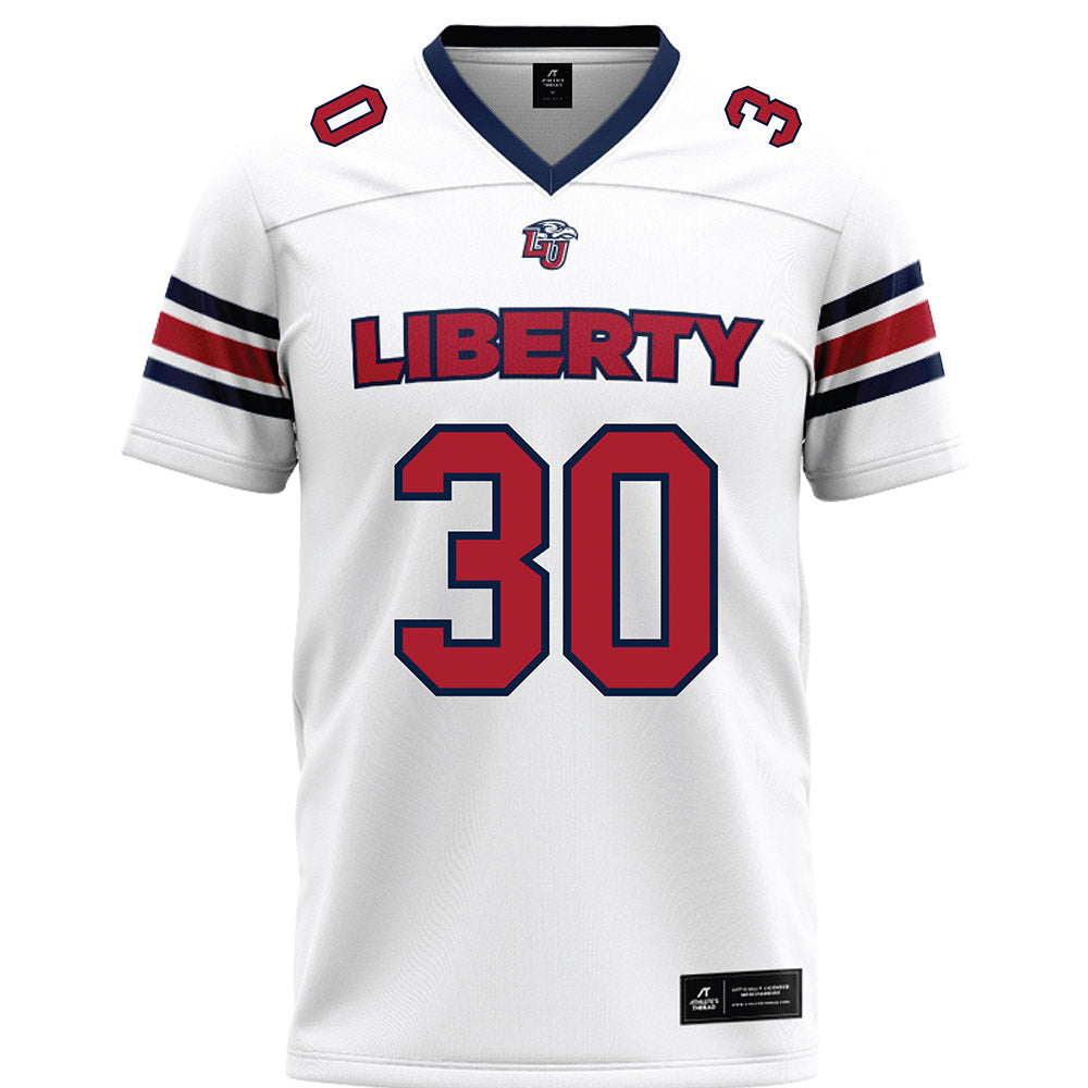 Liberty - NCAA Football : Ethan Crisp - White Premium Football Jersey-0