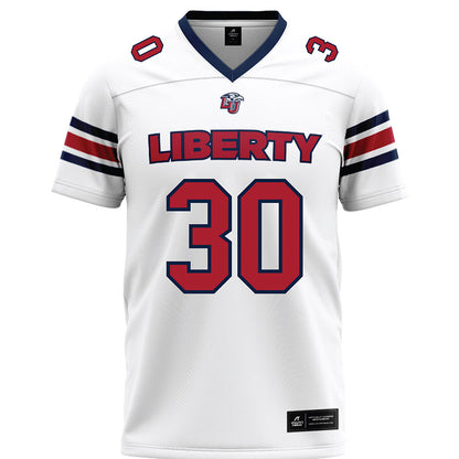 Liberty - NCAA Football : Ethan Crisp - White Premium Football Jersey-0