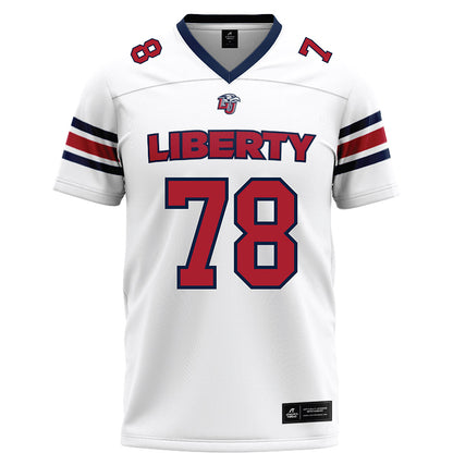 Liberty - NCAA Football : Joseph Morris - White Football Jersey-0