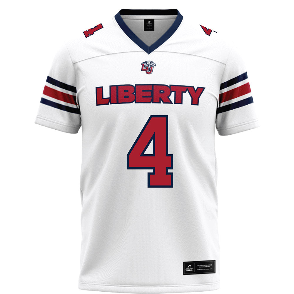 Liberty - NCAA Football : Kam Davis - White Football Jersey-0