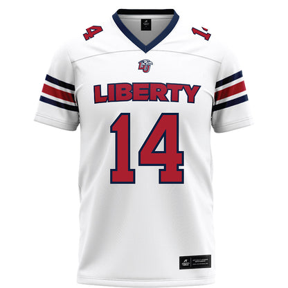 Liberty - NCAA Football : Elijah McKenzie - White Football Jersey-0