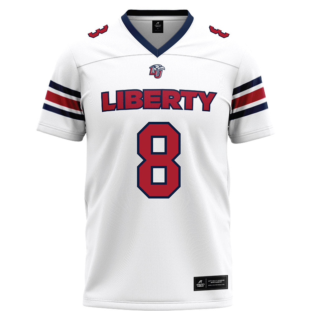 Liberty - NCAA Football : Nasir Newkirk - White Football Jersey-0