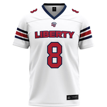 Liberty - NCAA Football : Nasir Newkirk - White Football Jersey-0