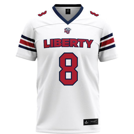 Liberty - NCAA Football : Nasir Newkirk - White Football Jersey-0