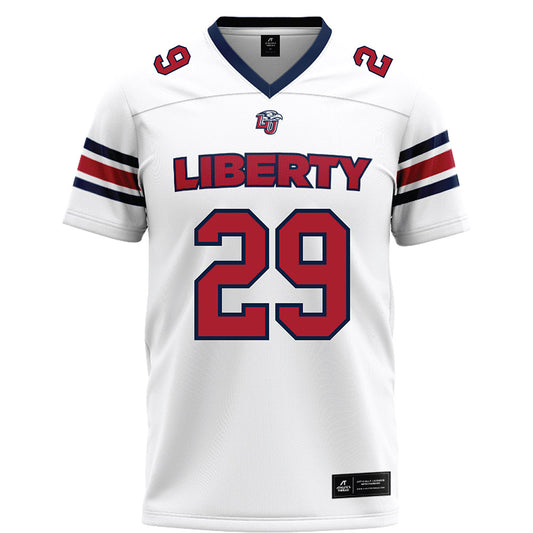 Liberty - NCAA Football : Justin Marshall - White Football Jersey-0