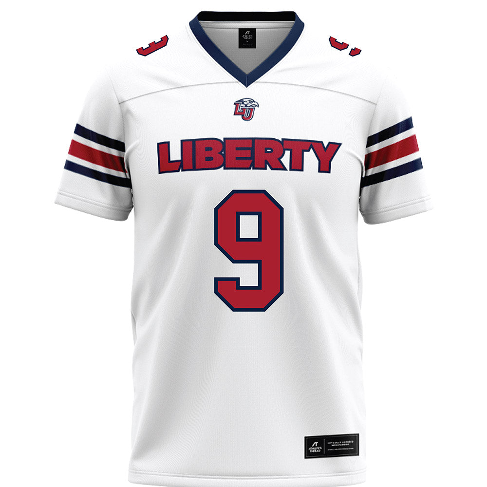 Liberty - NCAA Football : Deuce Spurlock - White Premium Football Jersey-0