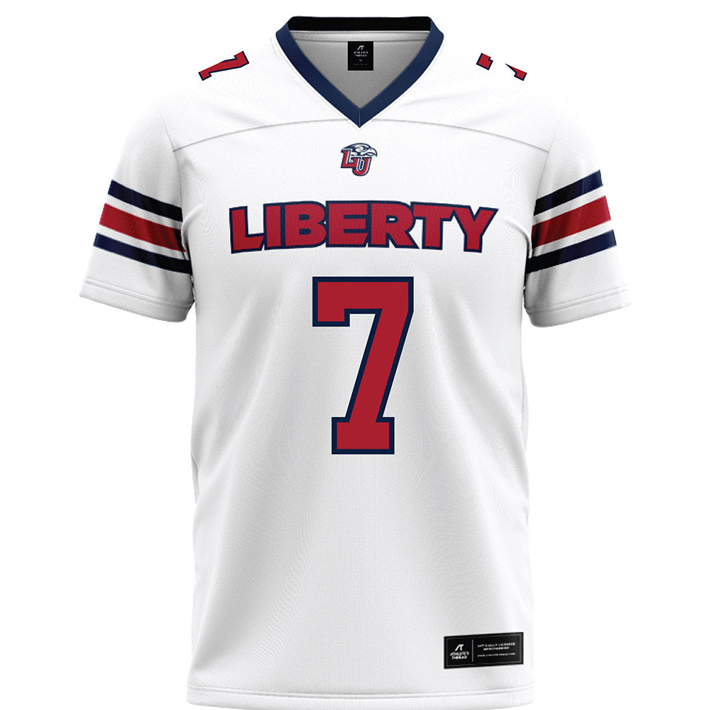 Liberty - NCAA Football : Peyton Jones - White Premium Football Jersey-0