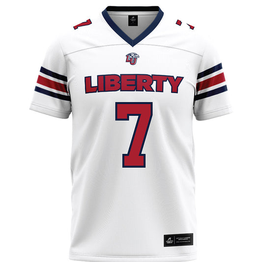 Liberty - NCAA Football : Peyton Jones - White Premium Football Jersey-0